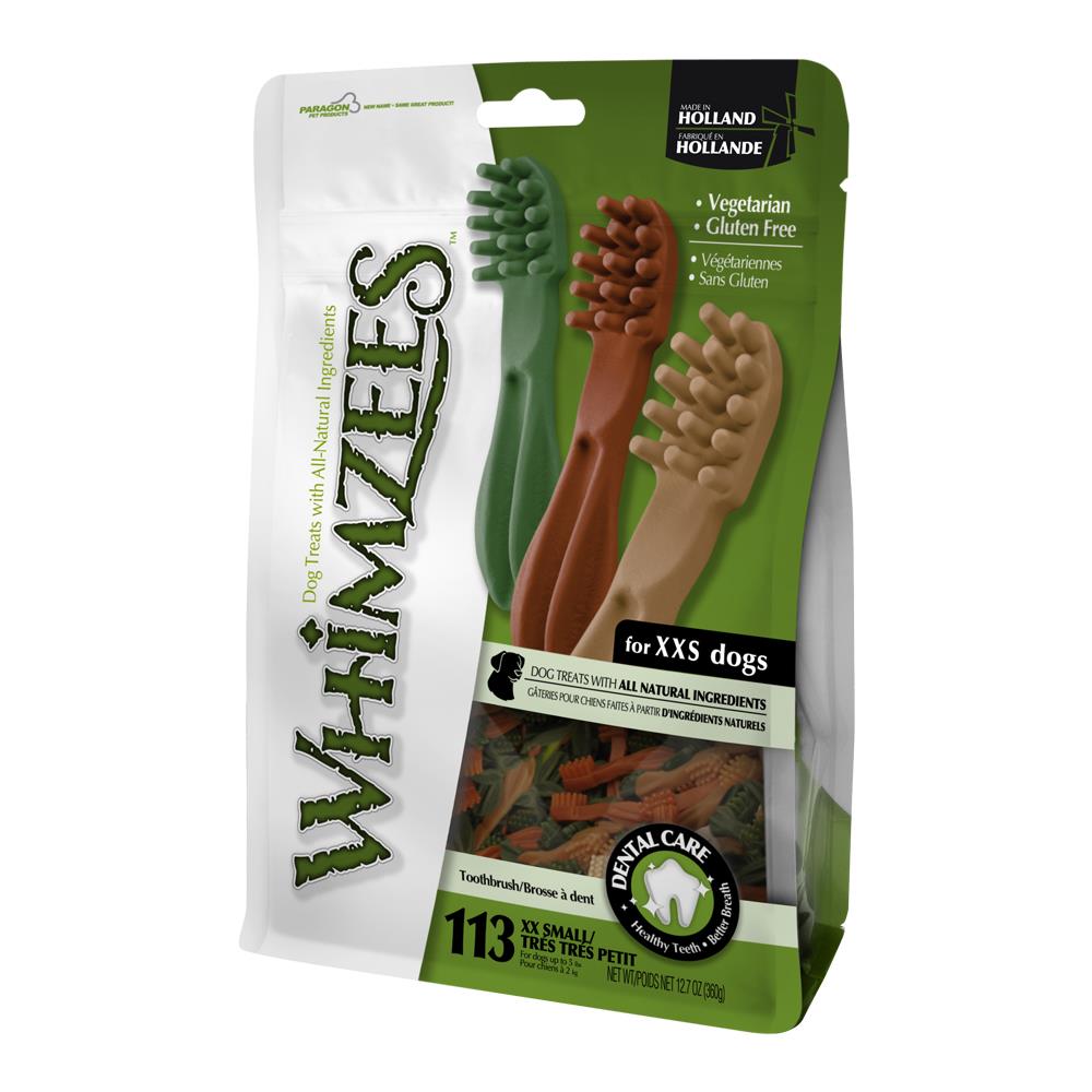 Whimzees All Natural Dog Dental Chews - Toothbrush XX-Small 113pcs