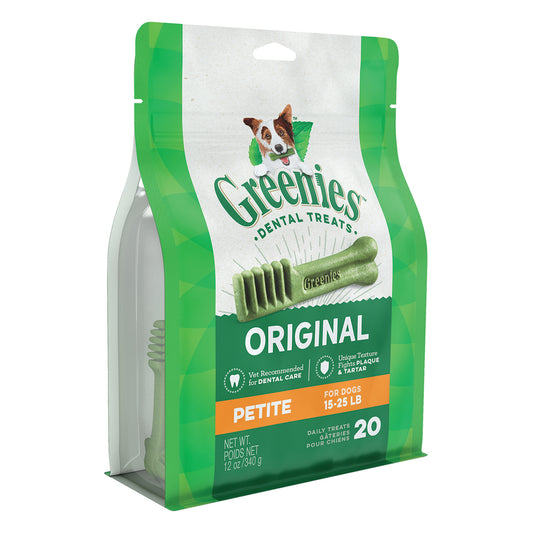 GREENIES™ Dog Dental Treats Original PETITE™ 12oz. (20pcs)