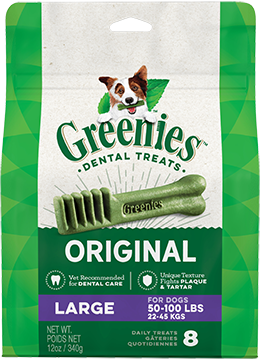 GREENIES™ Dog Dental Treats Original LARGE™ 12oz. (8pcs)