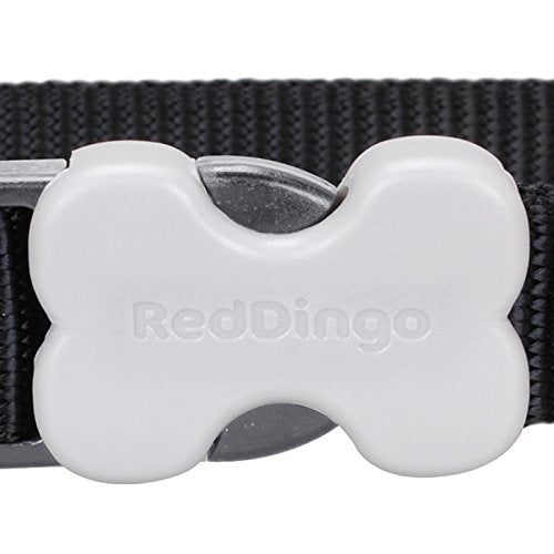 Red Dingo Dog Collar Classic - Black - Available In S, M, ML & L