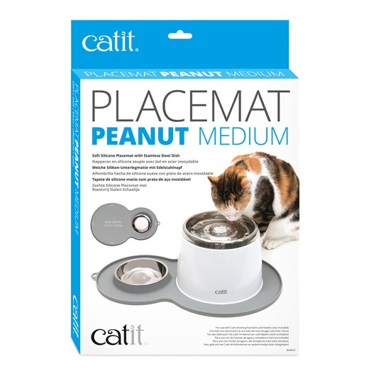 Catit Peanut Placemat Medium - Available in 2 colours 44012/44013