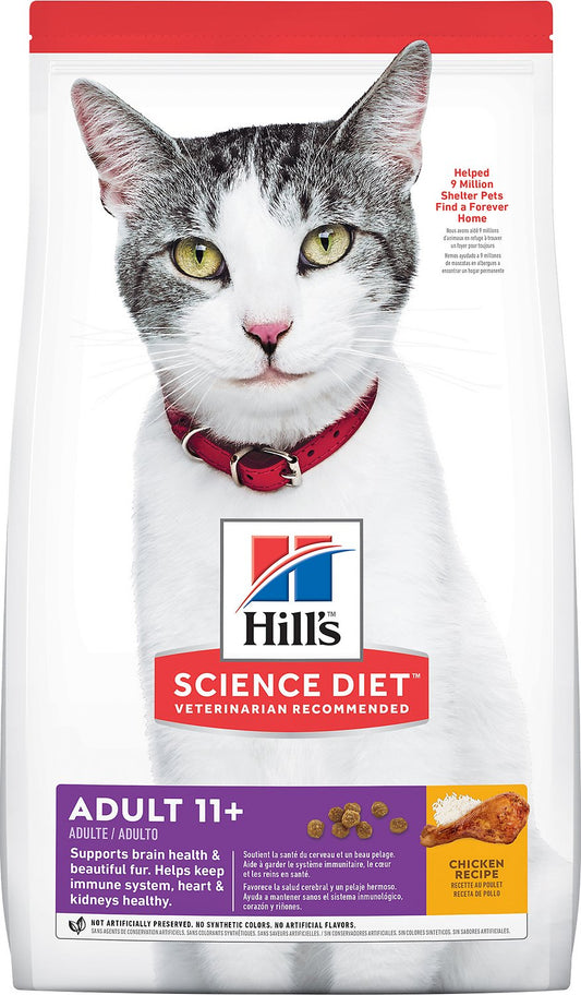 Science Diet Feline Adult 11+ 3.5lbs