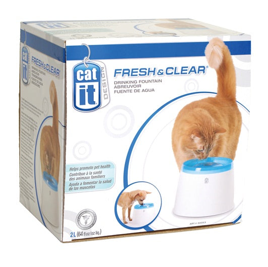 Catit 50053-Design Fresh & Clear Cat Drinking Fountain - 2 L