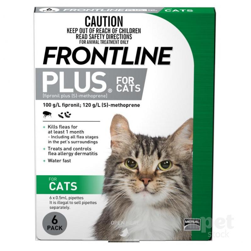 FRONTLINE® Plus For Cats – 6 Pipettes