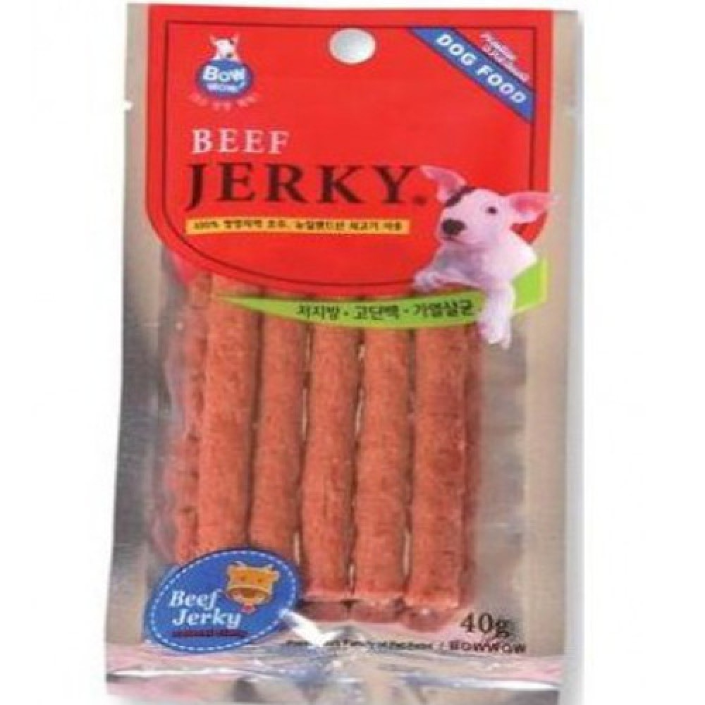 Bow Wow Dog Treats Beef Jerky 40g