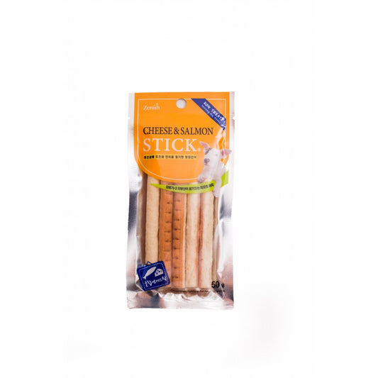 Bow Wow Dog Treats Cheese and Salmon Sticks 5pcs