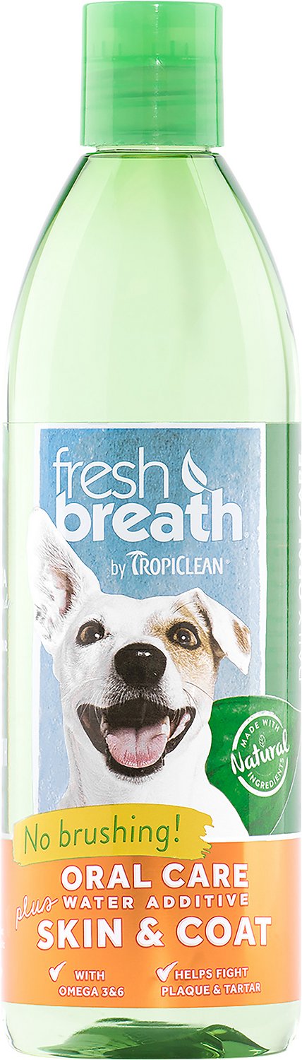 Tropiclean Fresh Breath Water Additive + Plus Skin & Coat 16oz