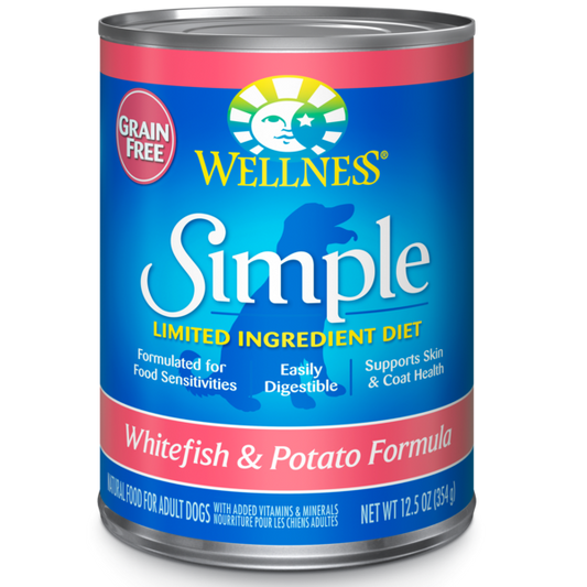 Wellness Simple Limited Ingredient Diet Canned Whitefish & Potato 354g