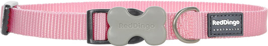 Red Dingo Dog Collar Classic - Pink - Available In S, M, ML & L