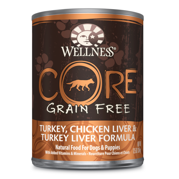 Wellness Dog Core Canned Turkey, Chicken Liver & Turkey Liver 354g