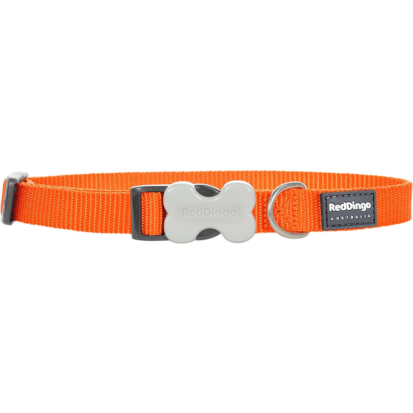 Red Dingo Dog Collar Classic - Orange - Available In S, M, ML & L