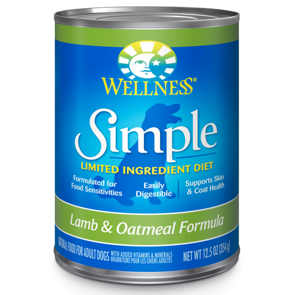 Wellness Simple Limited Ingredient Diet Canned Lamb & Oatmeal 354g