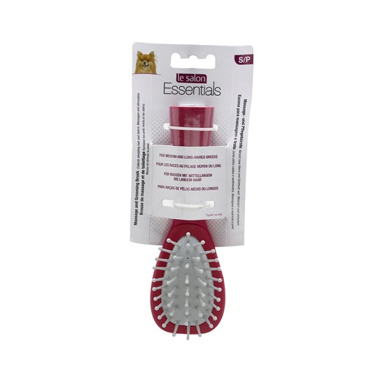 Le Salon 91221 Essentials Dog Massage & Grooming Brush - Small