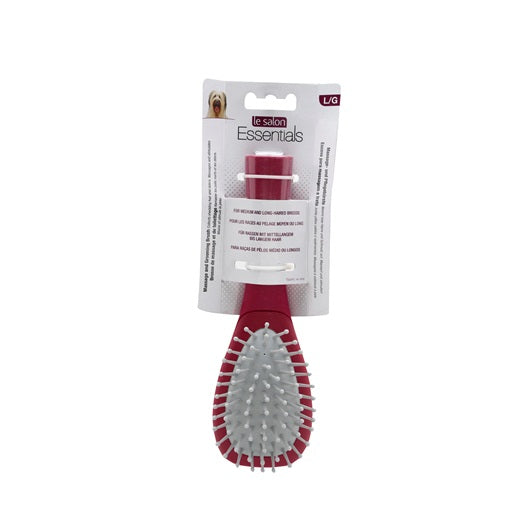 Le Salon 91222 Essentials Dog Massage & Grooming Brush - Large