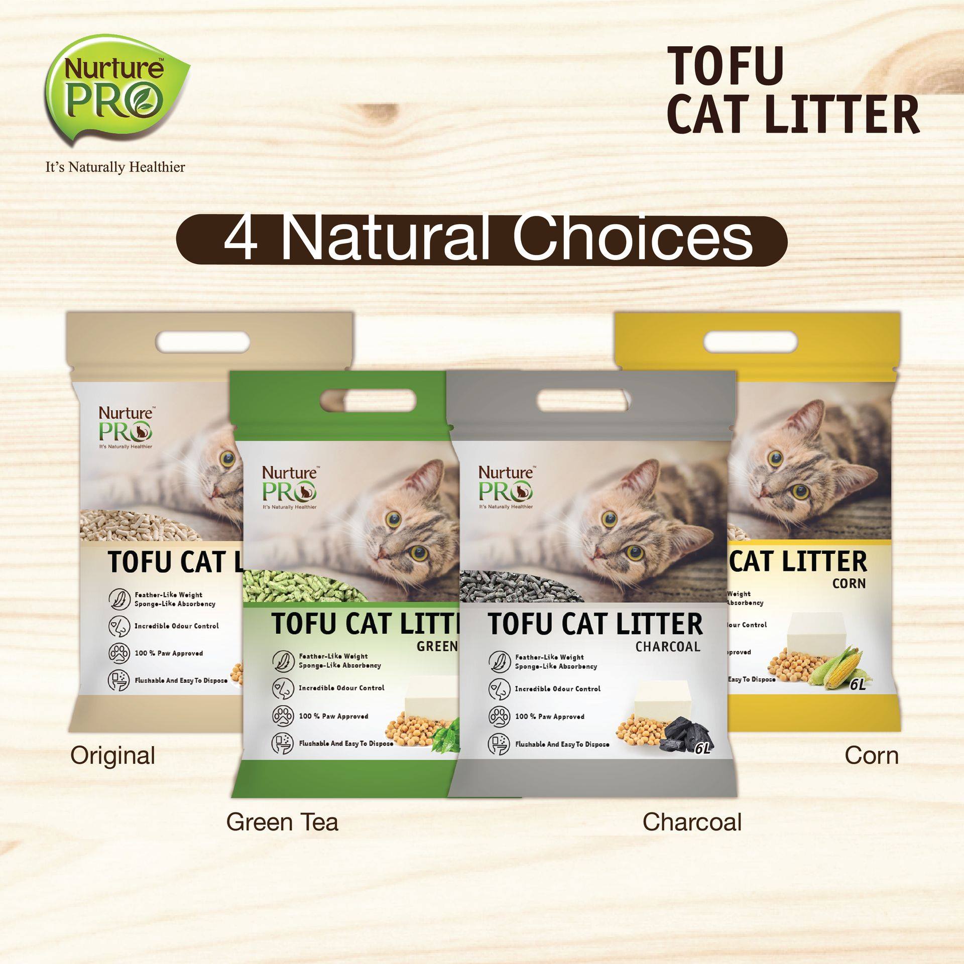 Nurture Pro Cat Tofu Litter 6