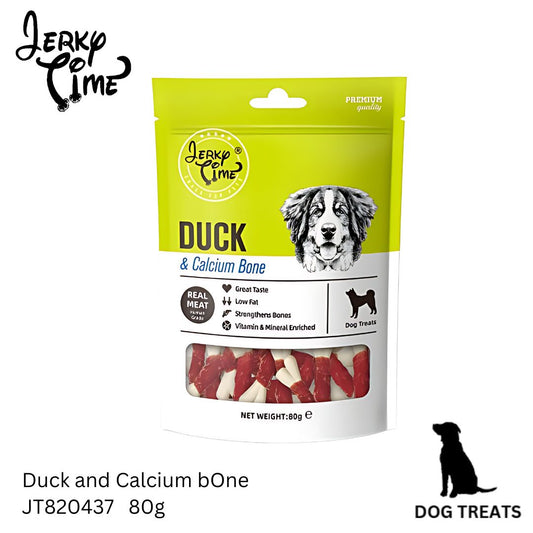 Jerky Time Duck & Calcium Bone for Dogs 80g (JT820437)