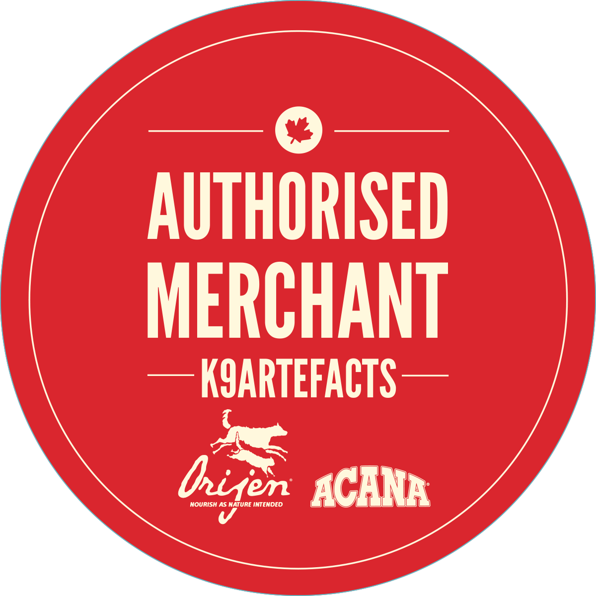 'ACANA AUTHORISED MERCHANT'