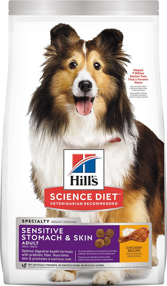 Science Diet Canine Adult Sensitive Stomach & Skin Chicken Recipe - 30lbs