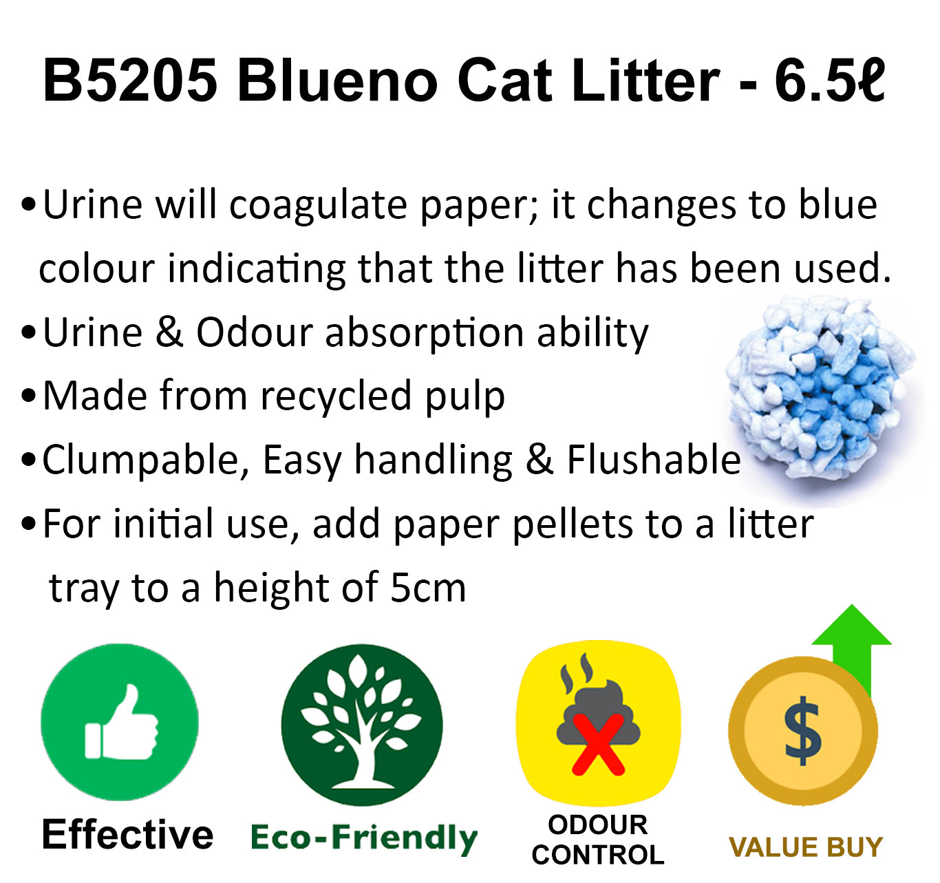 Peparlet Blueno Cat Litter 6.5L