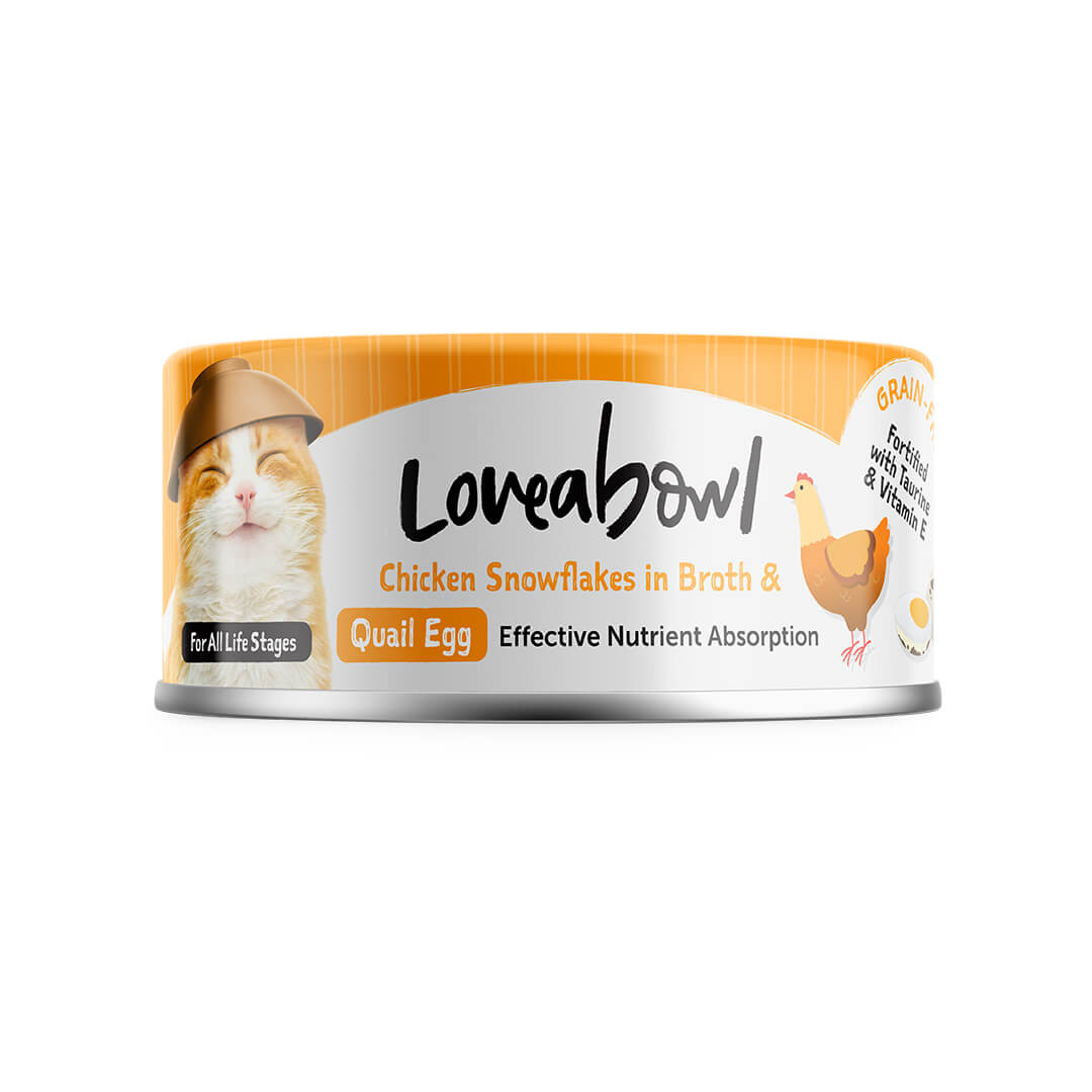 Loveabowl 'Cat Can Chicken with Quail Egg [70g x 24 cans]