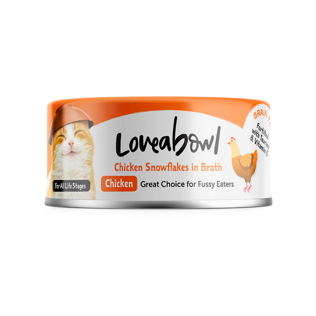 Loveabowl 'Cat Can Chicken Snowflakes in Broth [70g x 24 cans]