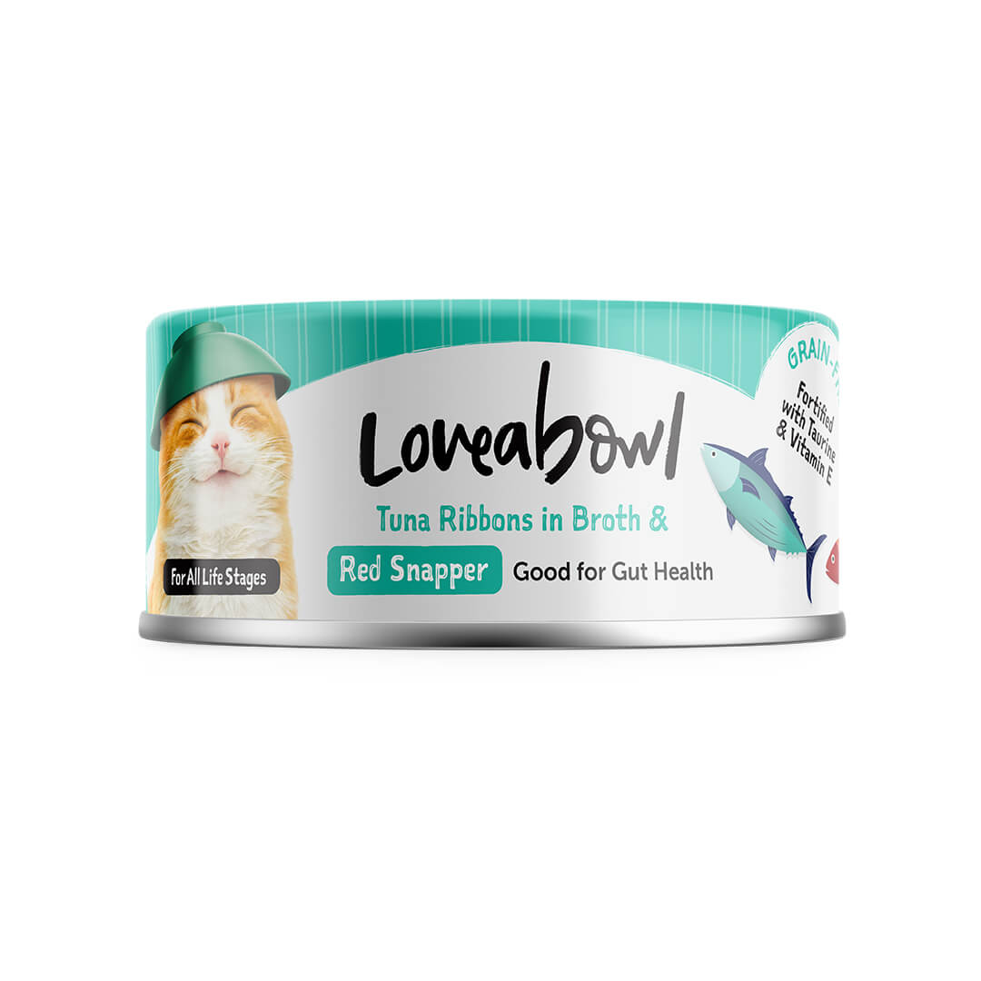 Loveabowl 'Cat Can Tuna with Red Snapper [70g x 24 cans]