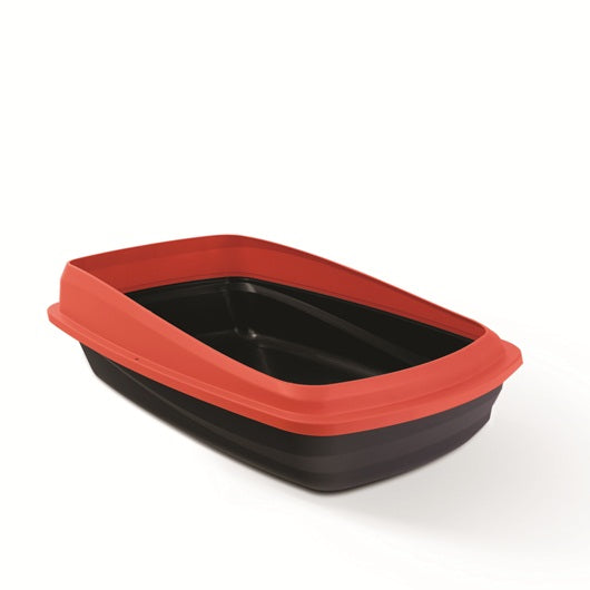 36624-0Cat Love Cat Pan With Rim Large - Charcoal