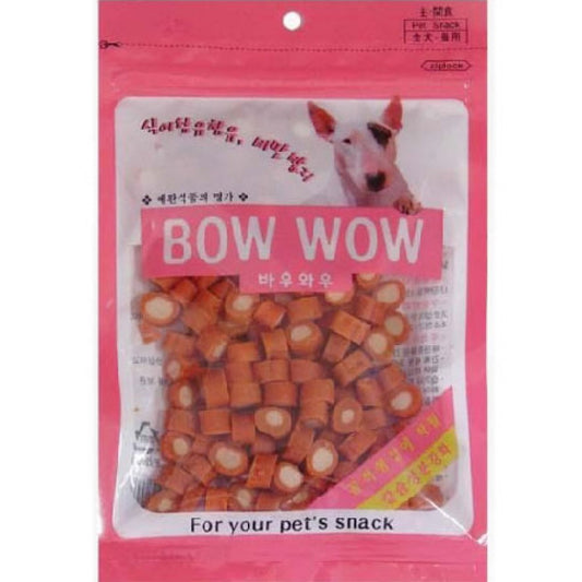 Bow Wow Dog Treats Cheese Roll with Salmon 120g