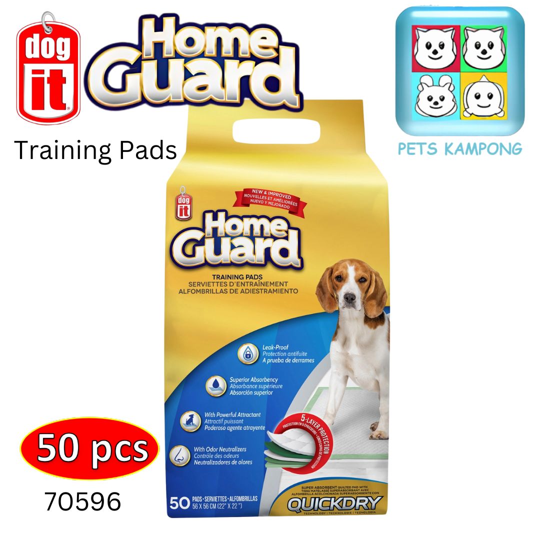 Dogit 70596 Home Guard Training Pad 50 Pack - 56 cm x 56 cm (22" x 22")