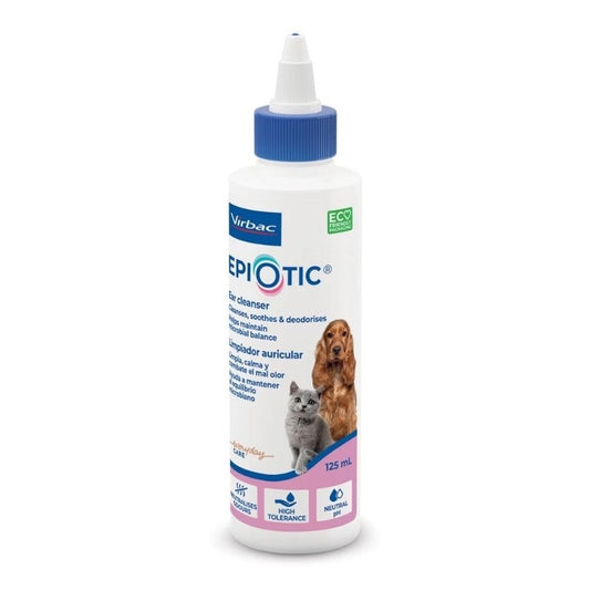 Virbac Epi-Otic SIS Ear Cleanser for Cats and Dogs 125ml