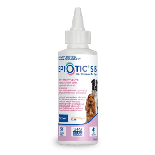 Virbac EpiOtic SIS Ear Cleanser For Dogs 120ml