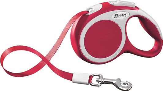 Flexi Vario Retractable Tape Leash Red - 4 Sizes