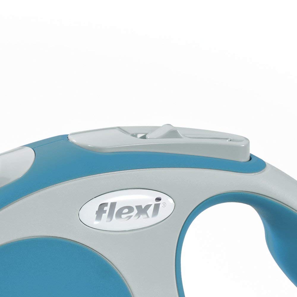 Flexi Vario Retractable Tape Leash Turquoise - 4 Sizes