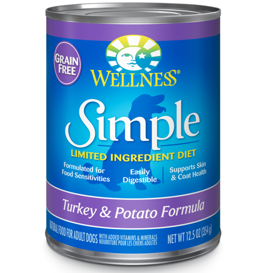 Wellness Simple Limited Ingredient Diet Canned Turkey & Potato 354g