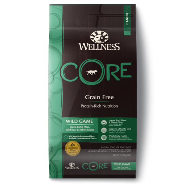 Wellness Core Grain Free Wild Game - Available in 4lbs, 12lbs & 22lbs