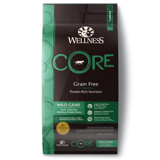 Wellness Core Grain Free Wild Game - Available in 4lbs, 12lbs & 22lbs