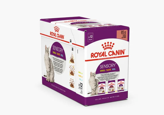 Royal Canin Feline Pouch Sensory Taste Chunks Cat Wet Food in Gravy [85g X12]