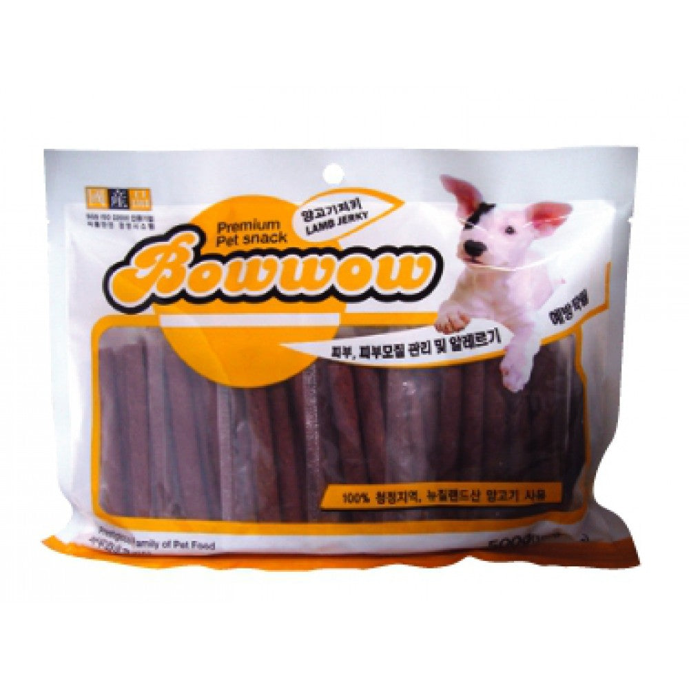 Bow Wow Dog Treats Lamb Jerky 500g