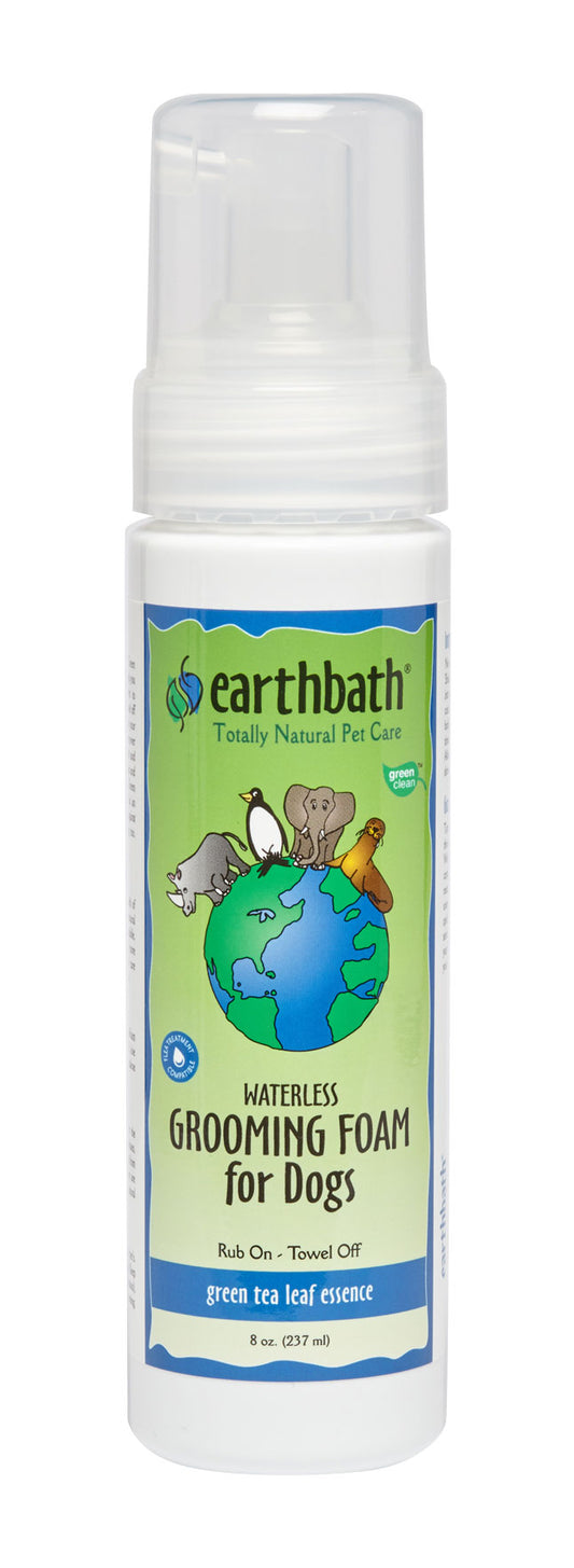 Earthbath Grooming Foam Dog Green Tea - 8oz