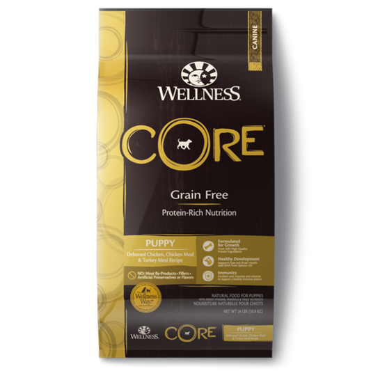 Wellness Core Grain Free Puppy - Available in 4lbs, 12lbs & 24lbs