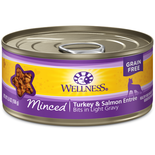 Wellness Cat Canned Complete Health™ Minced Turkey & Salmon Dinner 5.5oz