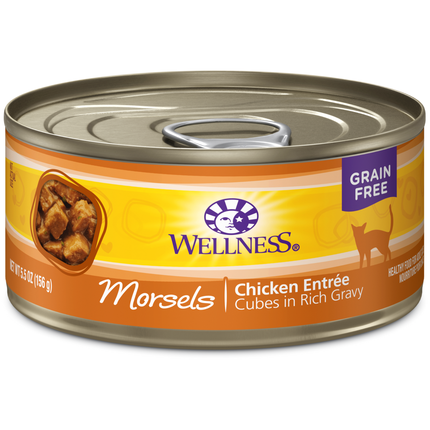 Wellness Cat Canned Complete Health™ Morsels - Cubes in Rich Gravy Chicken Entree 5.5oz