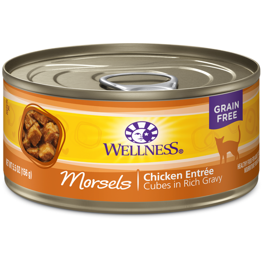 Wellness Cat Canned Complete Health™ Morsels - Cubes in Rich Gravy Chicken Entree 5.5oz