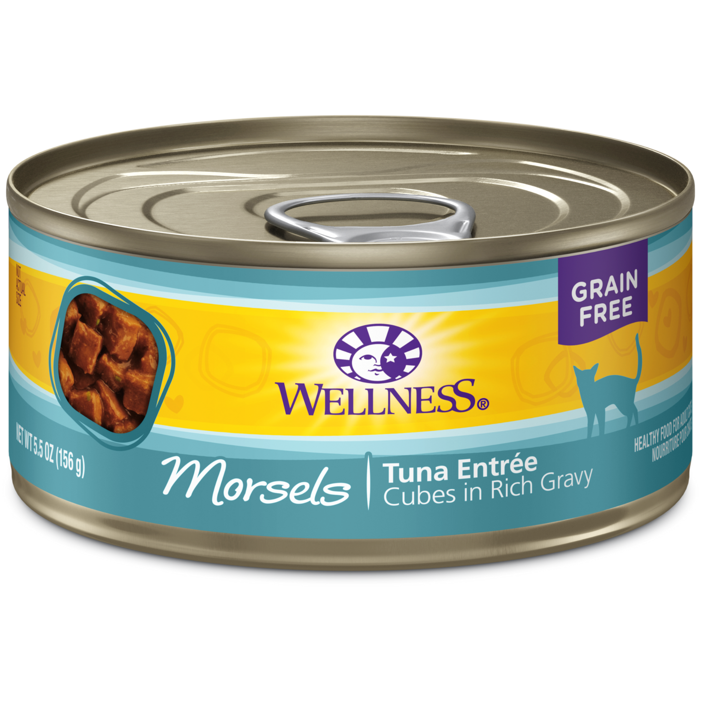 Wellness Cat Canned Complete Health™ Morsels - Cubes in Rich Gravy Tuna Entree 5.5oz