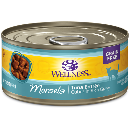 Wellness Cat Canned Complete Health™ Morsels - Cubes in Rich Gravy Tuna Entree 5.5oz