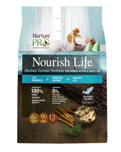 Nurture Pro Cat & Kitten Nourish Life Indoor 'Alaskan Salmon Formula - 300g