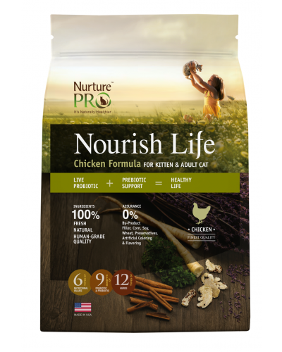 Nurture Pro Cat & Kitten Nourish Life Chicken 'Formula - 4lbs