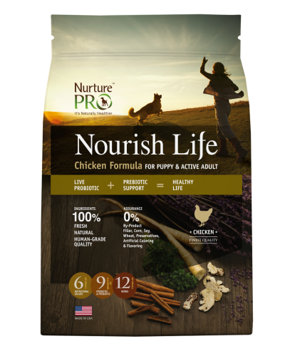 Nurture Pro Dog Nourish Life Puppy & Adult Chicken 'Formula - 4lbs