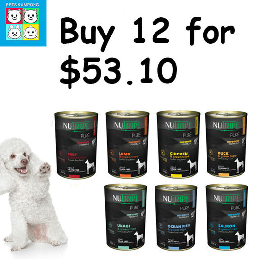 'Nutripe' Dog Canned Pure Buy 12 for $53.10