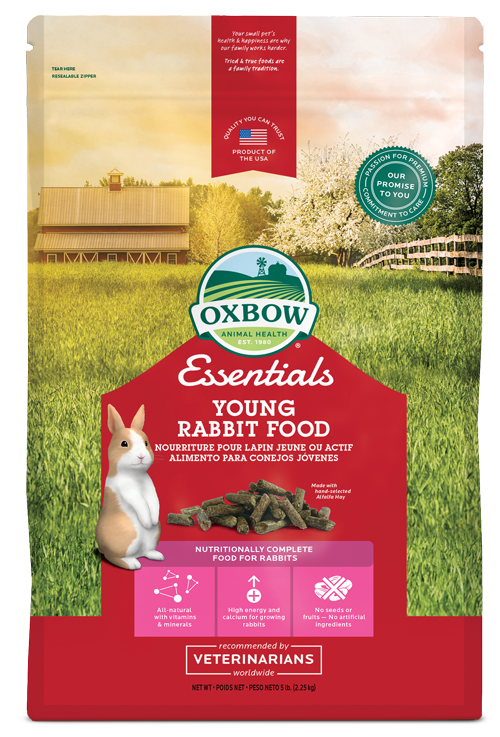 Oxbow Essentials Young Rabbit Food - 5lbs & 10lbs